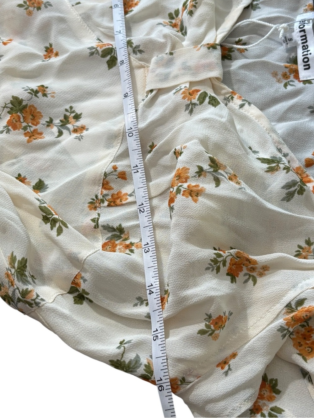 NWT Reformation Lisola Maxi Floral Dress in Sz S Nicola Cream - Picture 15 of 16